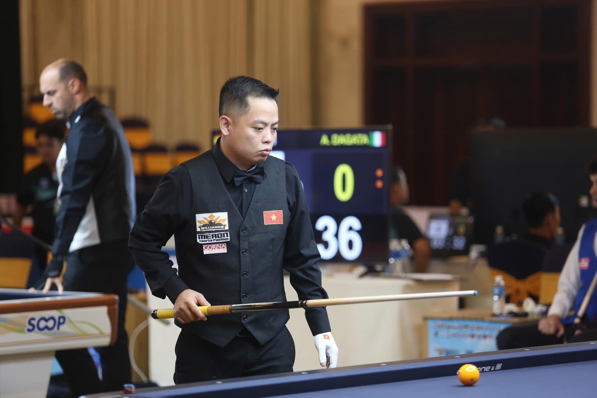 World Cup billiards: 3 cơ thủ Việt Nam xuất sắc đi tiếp với ngôi nhất bảng- Ảnh 2.